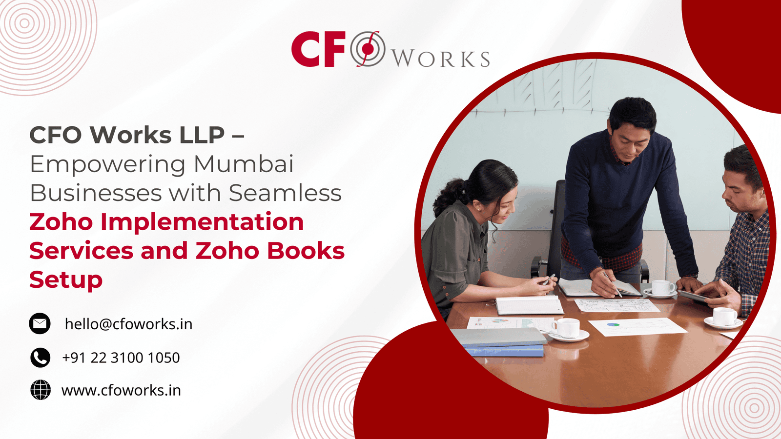 CFO Works LLP – Empowering Mumbai Businesses with Seamless Zoho Implementation Services and Zoho Books Setup
